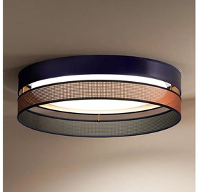 Duolla Duolla-LED Mennyezeti lámpa ROLLER DUO SHINY LED/24W/230V átm. 45 cm kék/réz DU604178