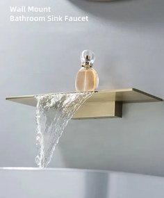 Fali mosdócsaptelep ELITE EDITION BSW1722 LED-világítással, vízeséses kifolyóval, többféle színváltozatban — Gunmetal szürke