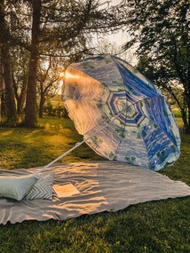 Kék-fehér napernyő SOLSTICE 180 cm