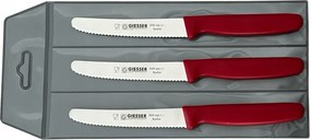 Giesser 3 db-os késkészlet 8365 piros 11cm
