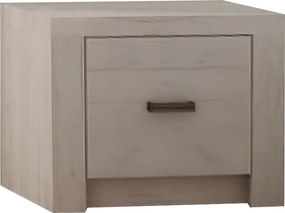 Éjjeliszekrény, kőris fehér, INFINITY I-24