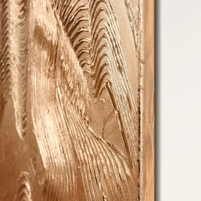 Kézzel festett kép 88x118 cm Metallic Brown – Malerifabrikken