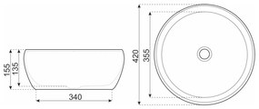 KR-124 kerámia design mosdó