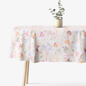 Goldea ovális pamut terítő deluxe - vadvirágok 120 x 160 cm