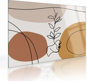 Üveg kép - Boho formák (70x50 cm)