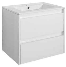 Porto 60 alsó fürdőszoba bútor mosdóval fehér színben