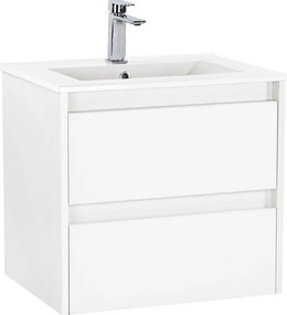 Porto 60 alsó fürdőszoba bútor mosdóval fehér színben