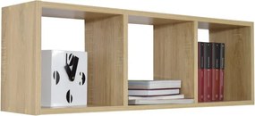 Lira 3 rekeszes polc, Sonoma tölgy, 90 x 20 x 30 cm