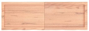 világosbarna kezelt tömör tölgyfa asztallap 120x40x(2-6) cm