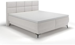 Kontinentális franciaágy 140 cm Riviera 140 (ágyráccsal és matraccal) (tárolóhellyel) (szürke + fekete) . 1099649