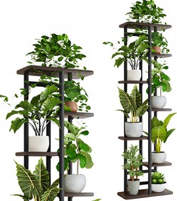 Virágágyás Állvány Fém Álló Loft Növény Könyvespolc 120 CM