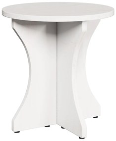 Dohányzóasztal 3 pcs Fehér 46 x 46 x 47 cm Tömör fenyőfa