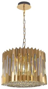 Csillár láncon RITZ 7xE14/40W/230V átm. 42 cm arany