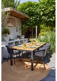 Sötétszürke műanyag kerti szék szett 2 db-os Jill Rondo – Hartman