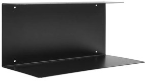Fekete többszintes fém fali polc 18 cm Lille – House Nordic