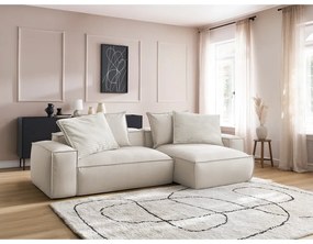 Bézs bőrutánzat sarokkanapé (variálható) Boheme – Bobochic Paris