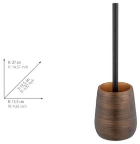 WENKO 25354100 - PALENA WC-kefe 12,5x37 cm bronzszínű