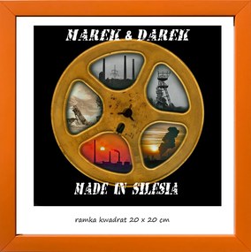 Klasszikus képkeret falra és asztalra, 20x20 cm, fa