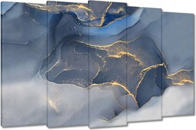 Vászonkép 150x95 Kék márvány