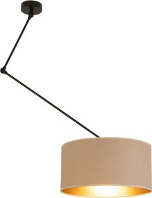LED állítható rúdon függesztett csillár GORTA 1xE27/60W/230V bézs/arany