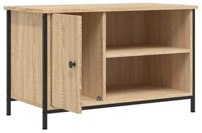 sonoma tölgy színű szerelt fa TV-szekrény 80x40x50 cm