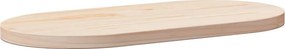 vidaXL tömör fenyőfa asztallap 60 x 30 x 2,5 cm ovális