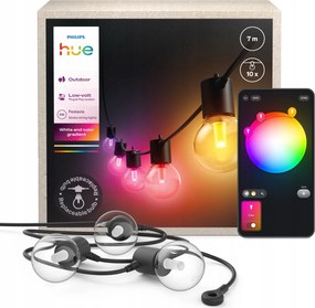 Kültéri kerti girland 7m IP65 10LED Rgb Smart Festavia Philips Hue