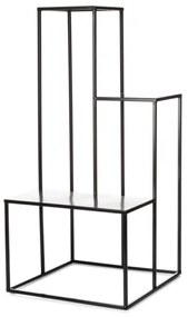 KASKADA virágtartó állvány 85x40 cm fekete