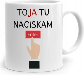 Programozó Informatika Bögre Én Itt Nyomomom Az Enter-t, fényképes nyomtatással