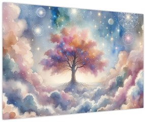 Kép – Életfa a felhőkben (90x60 cm)