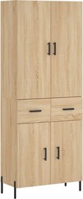 vidaXL sonoma tölgy szerelt fa magasszekrény 69,5 x 34 x 180 cm