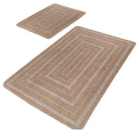 Barna fürdőszobai kilépő szett 2 db-os 60x100 cm – Mila Home