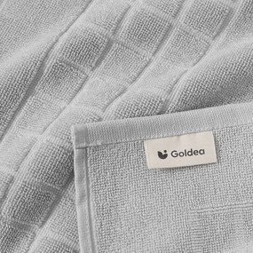 Goldea frottír fürdőszobai szőnyeg mozaika – szürke 50 x 70 cm