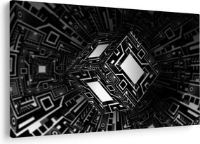 Absztrakt kockák képe (90x60 cm)