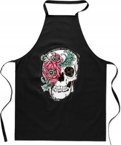 Konyhai kötény Koponya Színes Virág Divatos Nyomtatás