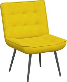 vidaXL sárga bársony pihenőfotel 64 x 74 x 84 cm