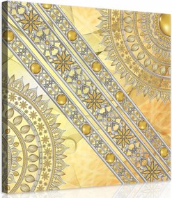 Vászonkép 40x40 Arany Elemek Dekoratív kép a nappaliba Art Deco stílusban