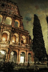 Poszter 30x45cm Híres római Colosseum 4, Assaf Frank