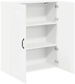 Fali konyhaszekrény Magas Fényű Fehér 80 x 31 x 100 cm Faanyag