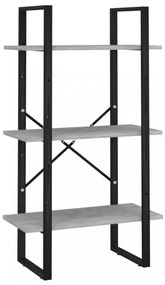 szürke forgácslap tárolópolc 60 x 30 x 105 cm