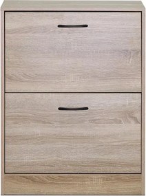 Cipőtartó (cipősszekrény), MDF, barna, ABO-G1014 OAK Belföldi Raktárról