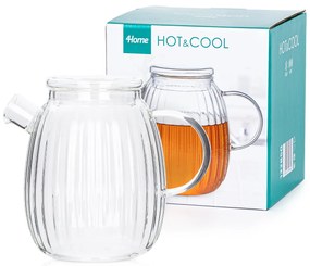 4Home Hot&Cool Stripe üvegkancsó fedővel, 1 l