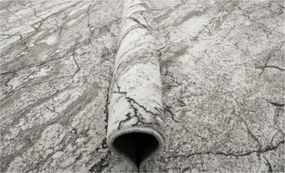 Csúszásgátló Szőnyeg Szürke Nappaliba Puha Márvány Beton 150x250 cm