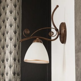 Fali lámpa RETRO II 1xE27/60W/230V bronz patina