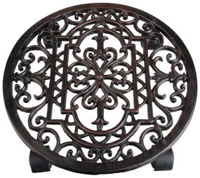 Fém gurulós virágállvány ø 29 cm Ornament – Esschert Design