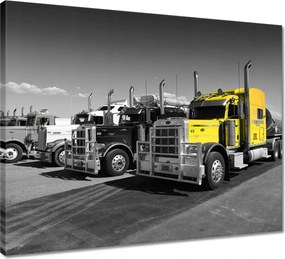 Vászonkép 50x40 Sárga teherautó az USA-ból