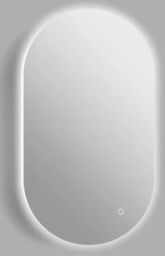 Viva AURA PINO 50 fürdőszoba tükör - érintésmentes - AMBIENT LED - OVÁLIS - ÁLLÓ - 50x90 cm