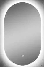 Viva AURA PINO 50 fürdőszoba tükör - hókuszpókusz kapcsoló - AMBIENT LED - OVÁLIS - ÁLLÓ - 50x90 cm