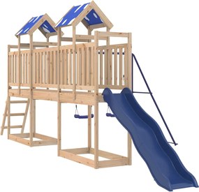 vidaXL tömör fenyőfa kültéri játszószett