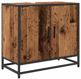 Fürdőszoba bútor szett 3 pcs Régi fa 65 x 33 x 60 cm Faanyag